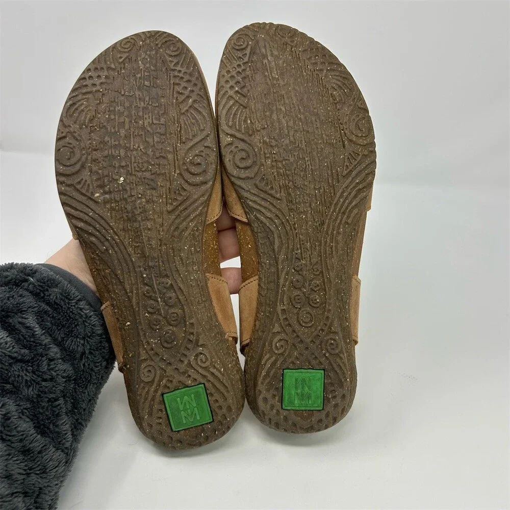 El Naturalista Brown Mary Jane Slingback Closed Toe Sandals Womens EU 37 (US 7) - Picture 9 of 13